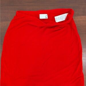 Red Women's Knit Skirt - Aritzia